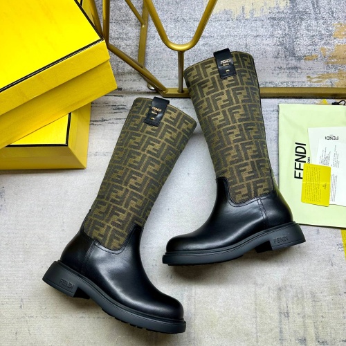 Replica Fendi Fashion Boots For Women #1258034 $122.00 USD for Wholesale