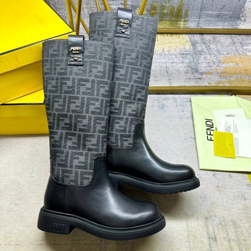 Replica Fendi Fashion Boots For Women #1258035 $122.00 USD for Wholesale