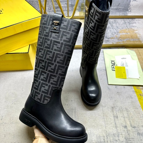 Replica Fendi Fashion Boots For Women #1258035 $122.00 USD for Wholesale