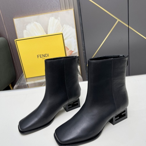 Wholesale Fendi Fashion Boots For Women #1258045 $122.00 USD, Wholesale Quality Replica Fendi Fashion Boots