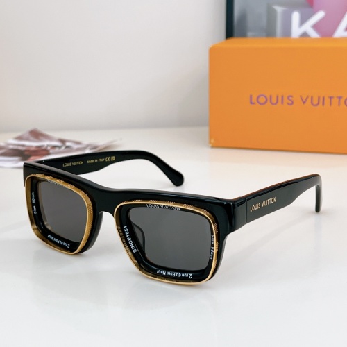 Wholesale Louis Vuitton AAA Quality Sunglasses #1258062 $64.00 USD, Wholesale Quality Replica Louis Vuitton AAA Quality Sunglasses