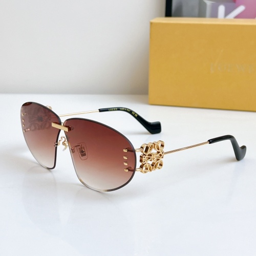 Wholesale LOEWE AAA Quality Sunglasses #1258134 $64.00 USD, Wholesale Quality Replica LOEWE AAA Quality Sunglasses