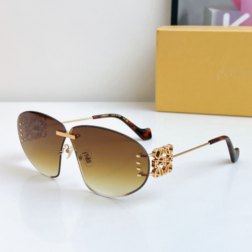 Wholesale LOEWE AAA Quality Sunglasses #1258135 $64.00 USD, Wholesale Quality Replica LOEWE AAA Quality Sunglasses