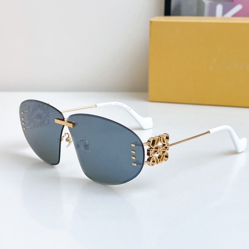 Wholesale LOEWE AAA Quality Sunglasses #1258137 $64.00 USD, Wholesale Quality Replica LOEWE AAA Quality Sunglasses