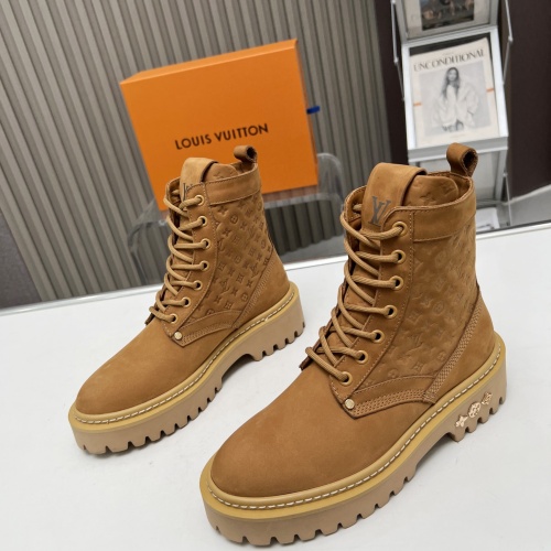 Wholesale Louis Vuitton Boots For Women #1258152 $115.00 USD, Wholesale Quality Replica Louis Vuitton Boots