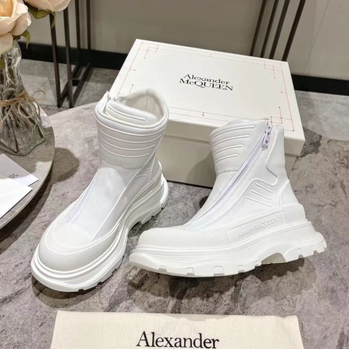 Replica Alexander McQueen Boots For Women #1258159 $130.00 USD for Wholesale