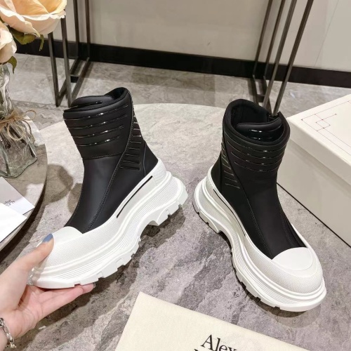 Replica Alexander McQueen Boots For Women #1258163 $130.00 USD for Wholesale