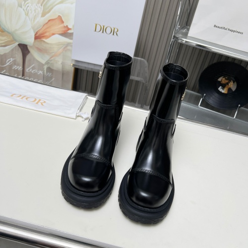 Replica Christian Dior Boots For Women #1258177 $112.00 USD for Wholesale