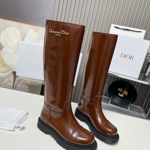 Replica Christian Dior Boots For Women #1258184 $150.00 USD for Wholesale