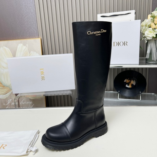 Replica Christian Dior Boots For Women #1258186 $150.00 USD for Wholesale