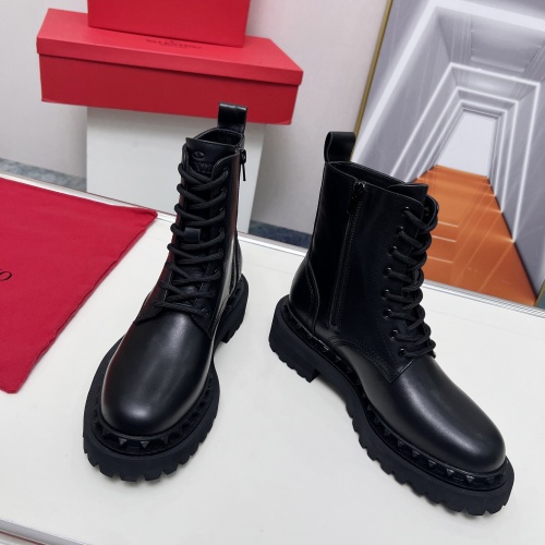 Replica Valentino Boots For Women #1258201 $112.00 USD for Wholesale