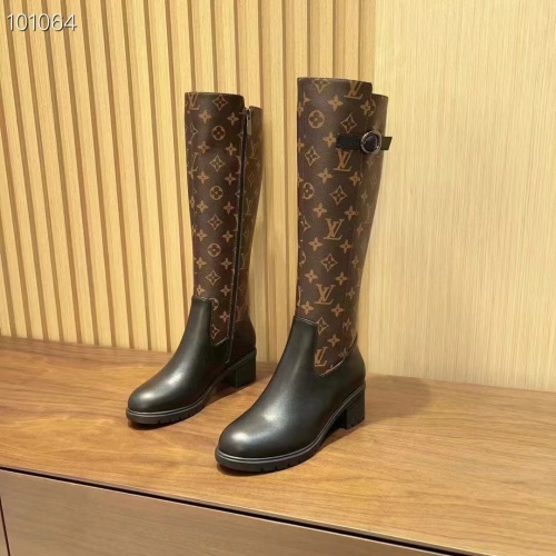 Wholesale Louis Vuitton Boots For Women #1258214 $128.00 USD, Wholesale Quality Replica Louis Vuitton Boots