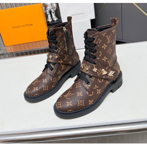 Wholesale Louis Vuitton Boots For Women #1258241 $105.00 USD, Wholesale Quality Replica Louis Vuitton Boots