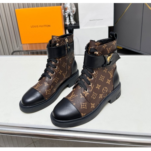 Wholesale Louis Vuitton Boots For Women #1258259 $105.00 USD, Wholesale Quality Replica Louis Vuitton Boots