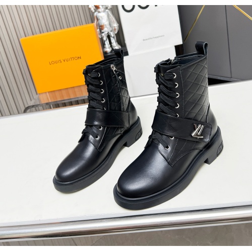 Wholesale Louis Vuitton Boots For Women #1258260 $105.00 USD, Wholesale Quality Replica Louis Vuitton Boots