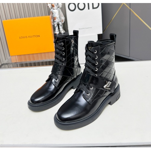 Wholesale Louis Vuitton Boots For Women #1258261 $105.00 USD, Wholesale Quality Replica Louis Vuitton Boots