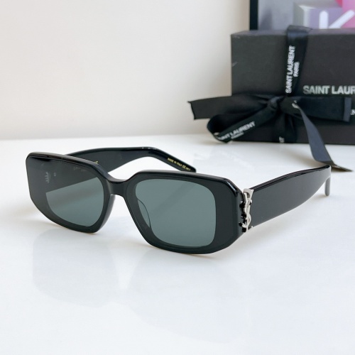 Wholesale Yves Saint Laurent YSL AAA Quality Sunglasses #1258340 $60.00 USD, Wholesale Quality Replica Yves Saint Laurent YSL AAA Quality Sunglasses