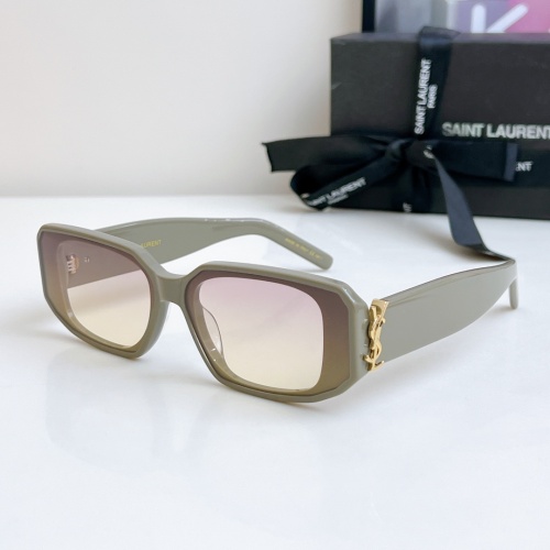 Wholesale Yves Saint Laurent YSL AAA Quality Sunglasses #1258343 $60.00 USD, Wholesale Quality Replica Yves Saint Laurent YSL AAA Quality Sunglasses