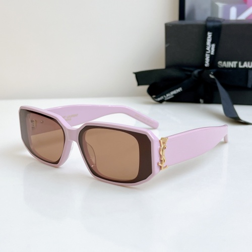 Wholesale Yves Saint Laurent YSL AAA Quality Sunglasses #1258345 $60.00 USD, Wholesale Quality Replica Yves Saint Laurent YSL AAA Quality Sunglasses