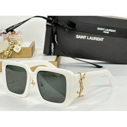 Wholesale Yves Saint Laurent YSL AAA Quality Sunglasses #1258349 $64.00 USD, Wholesale Quality Replica Yves Saint Laurent YSL AAA Quality Sunglasses