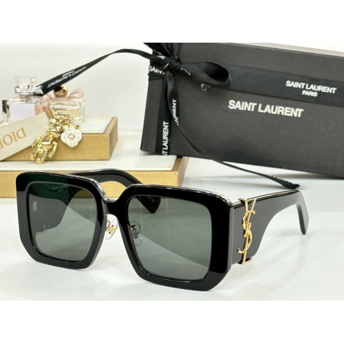 Wholesale Yves Saint Laurent YSL AAA Quality Sunglasses #1258350 $64.00 USD, Wholesale Quality Replica Yves Saint Laurent YSL AAA Quality Sunglasses