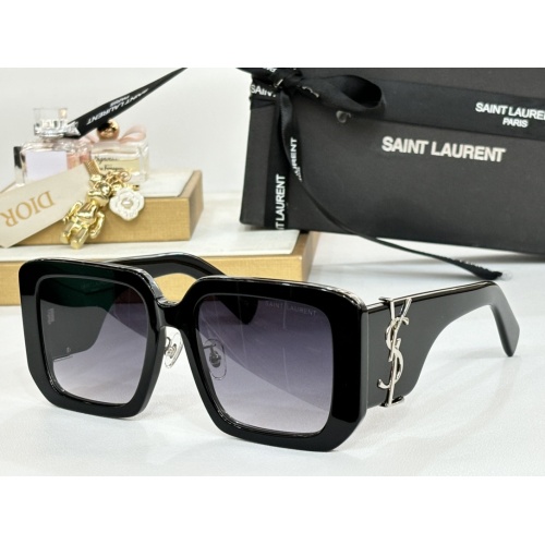 Wholesale Yves Saint Laurent YSL AAA Quality Sunglasses #1258352 $64.00 USD, Wholesale Quality Replica Yves Saint Laurent YSL AAA Quality Sunglasses