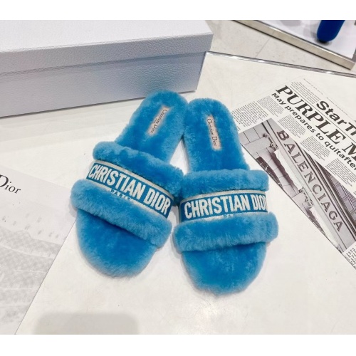 Wholesale Christian Dior Slippers For Women #1258357 $88.00 USD, Wholesale Quality Replica Christian Dior Slippers