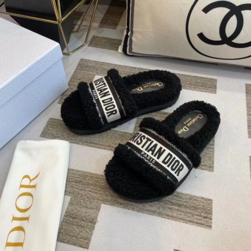 Wholesale Christian Dior Slippers For Women #1258366 $85.00 USD, Wholesale Quality Replica Christian Dior Slippers