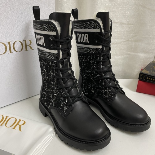 Replica Christian Dior Boots For Women #1258368 $118.00 USD for Wholesale