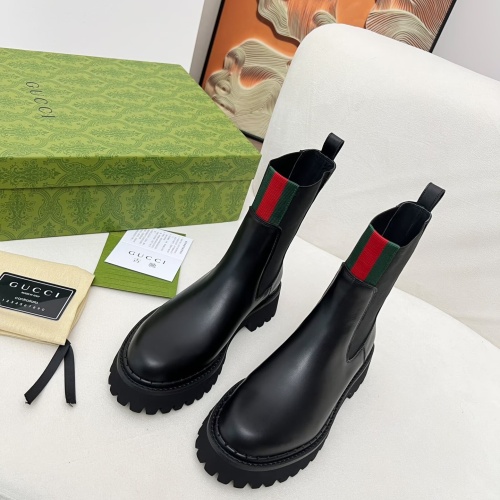 Replica Gucci Boots For Women #1258400 $108.00 USD for Wholesale