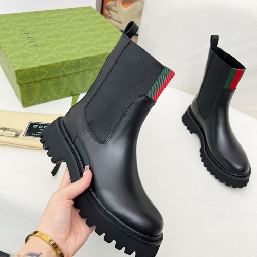 Replica Gucci Boots For Women #1258400 $108.00 USD for Wholesale