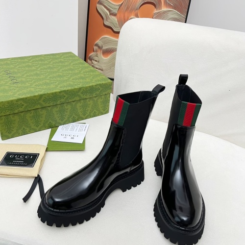 Replica Gucci Boots For Women #1258401 $108.00 USD for Wholesale