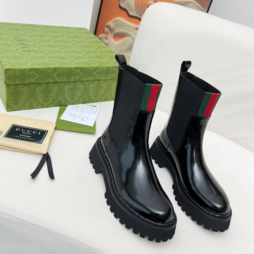 Replica Gucci Boots For Women #1258401 $108.00 USD for Wholesale