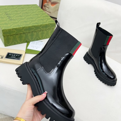 Replica Gucci Boots For Women #1258401 $108.00 USD for Wholesale