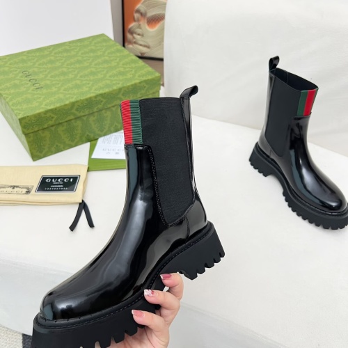 Replica Gucci Boots For Women #1258401 $108.00 USD for Wholesale