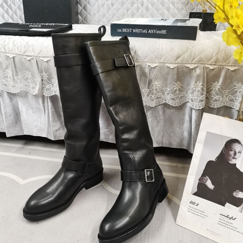 Replica Yves Saint Laurent YSL Boots For Women #1258403 $235.00 USD for Wholesale