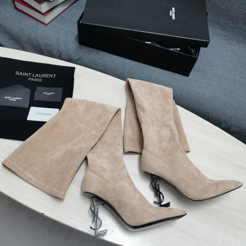 Replica Yves Saint Laurent YSL Boots For Women #1258404 $145.00 USD for Wholesale