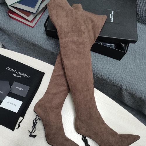 Wholesale Yves Saint Laurent YSL Boots For Women #1258405 $145.00 USD, Wholesale Quality Replica Yves Saint Laurent YSL Boots