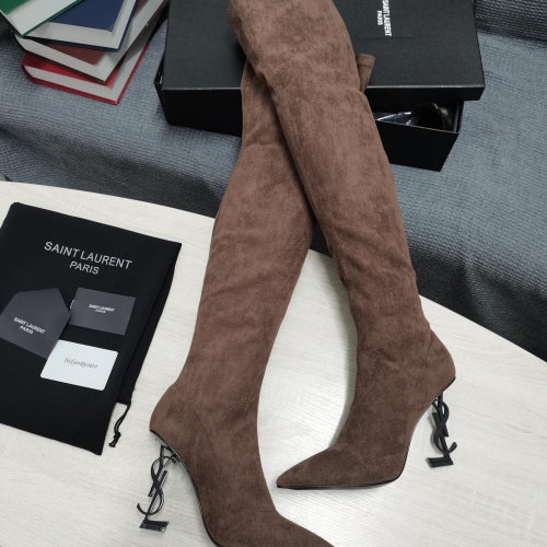 Replica Yves Saint Laurent YSL Boots For Women #1258405 $145.00 USD for Wholesale