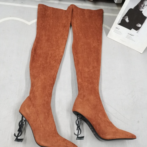 Wholesale Yves Saint Laurent YSL Boots For Women #1258406 $145.00 USD, Wholesale Quality Replica Yves Saint Laurent YSL Boots