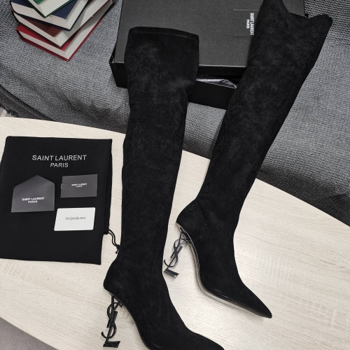 Replica Yves Saint Laurent YSL Boots For Women #1258407 $145.00 USD for Wholesale