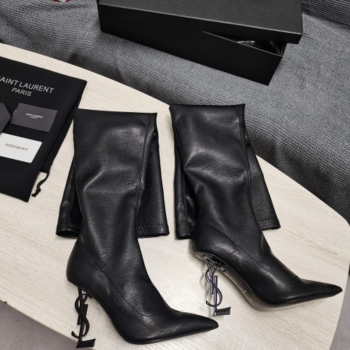 Replica Yves Saint Laurent YSL Boots For Women #1258408 $145.00 USD for Wholesale