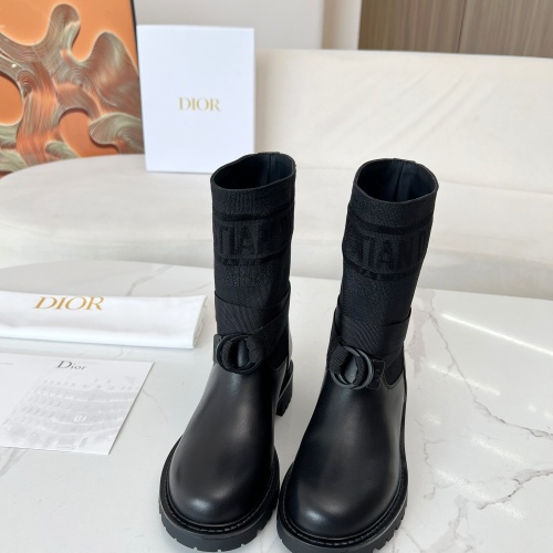 Replica Christian Dior Boots For Women #1258483 $108.00 USD for Wholesale