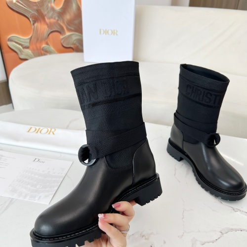 Replica Christian Dior Boots For Women #1258483 $108.00 USD for Wholesale