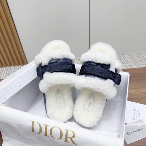 Replica Christian Dior Slippers For Women #1258485 $96.00 USD for Wholesale