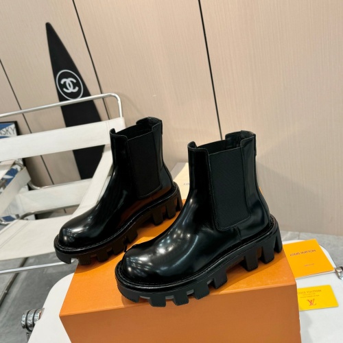 Wholesale Louis Vuitton Boots For Women #1258501 $150.00 USD, Wholesale Quality Replica Louis Vuitton Boots