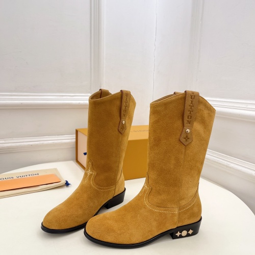 Wholesale Louis Vuitton Boots For Women #1258510 $158.00 USD, Wholesale Quality Replica Louis Vuitton Boots