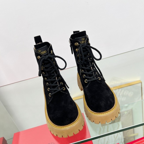 Replica Valentino Boots For Women #1258539 $112.00 USD for Wholesale