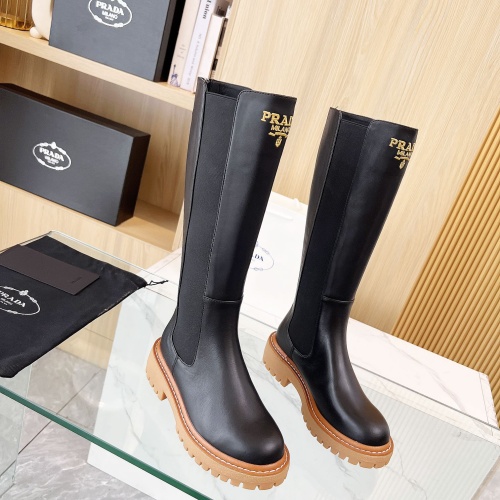 Wholesale Prada Boots For Women #1258583 $140.00 USD, Wholesale Quality Replica Prada Boots