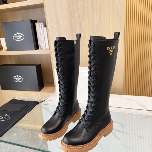 Replica Prada Boots For Women #1258584 $140.00 USD for Wholesale